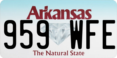 AR license plate 959WFE