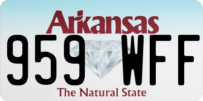 AR license plate 959WFF