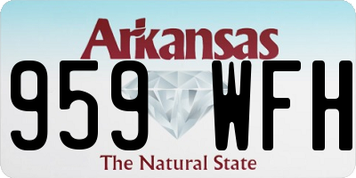 AR license plate 959WFH