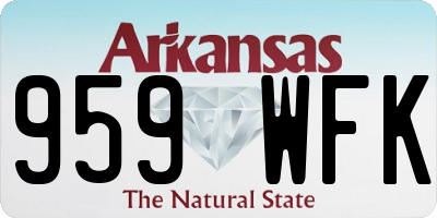 AR license plate 959WFK