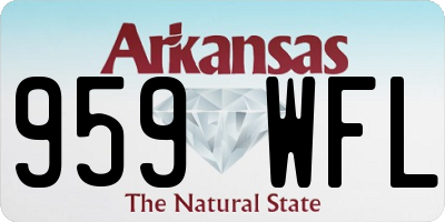 AR license plate 959WFL