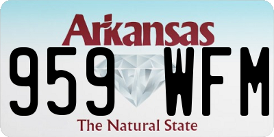 AR license plate 959WFM