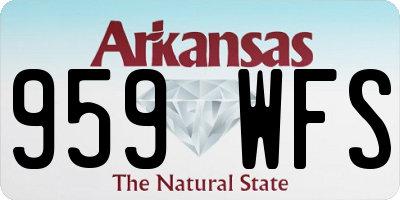 AR license plate 959WFS