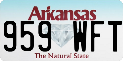 AR license plate 959WFT