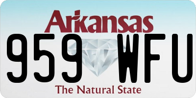 AR license plate 959WFU