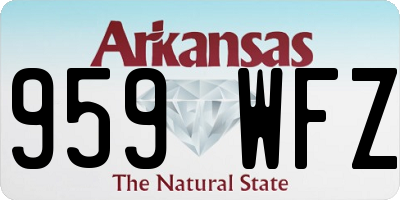 AR license plate 959WFZ