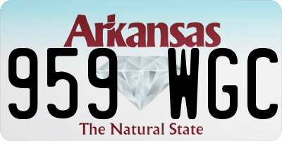 AR license plate 959WGC