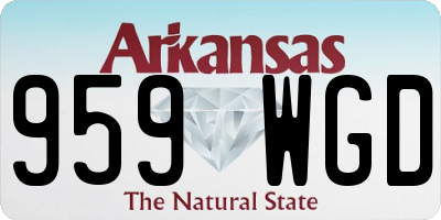 AR license plate 959WGD