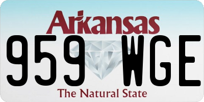 AR license plate 959WGE