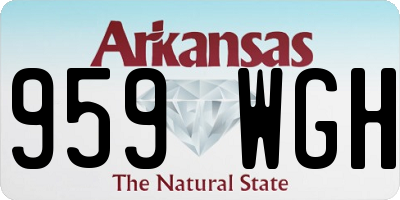 AR license plate 959WGH