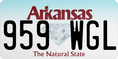 AR license plate 959WGL