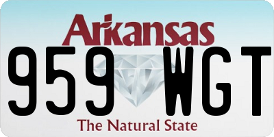 AR license plate 959WGT