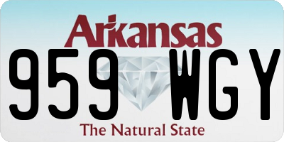 AR license plate 959WGY