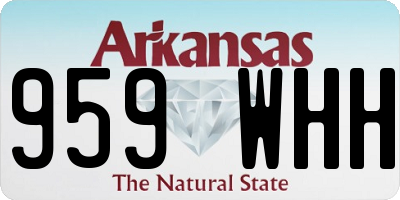 AR license plate 959WHH