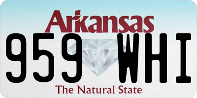 AR license plate 959WHI