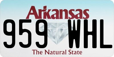 AR license plate 959WHL