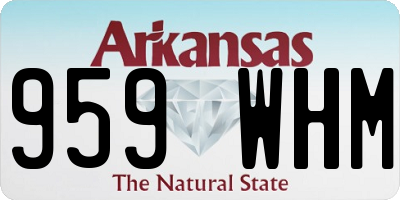 AR license plate 959WHM
