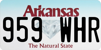 AR license plate 959WHR