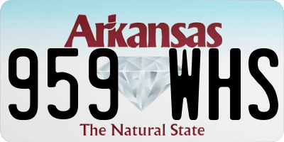 AR license plate 959WHS