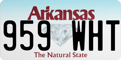 AR license plate 959WHT