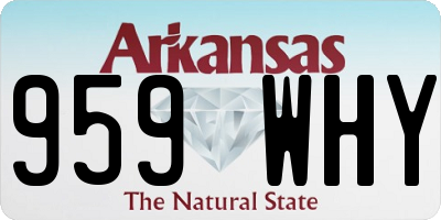 AR license plate 959WHY