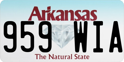 AR license plate 959WIA