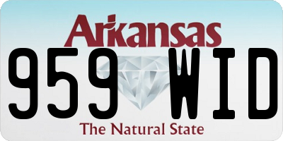 AR license plate 959WID