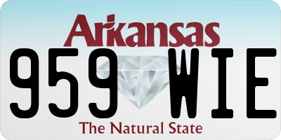 AR license plate 959WIE