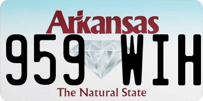 AR license plate 959WIH