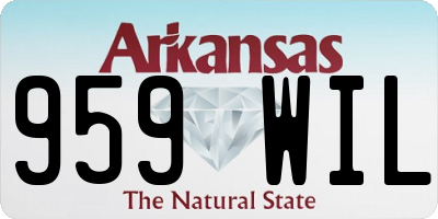 AR license plate 959WIL