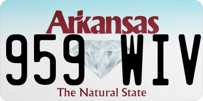 AR license plate 959WIV