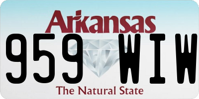 AR license plate 959WIW