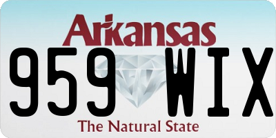 AR license plate 959WIX