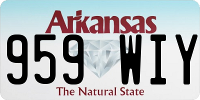 AR license plate 959WIY