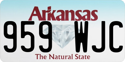 AR license plate 959WJC
