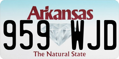 AR license plate 959WJD