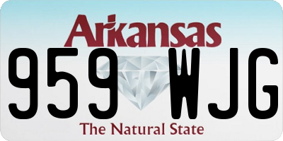 AR license plate 959WJG