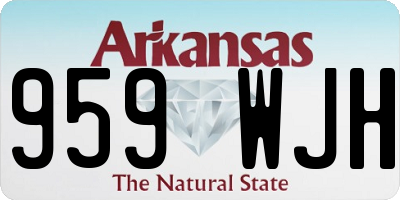 AR license plate 959WJH