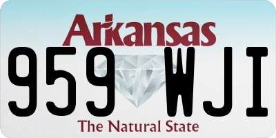 AR license plate 959WJI