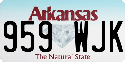 AR license plate 959WJK