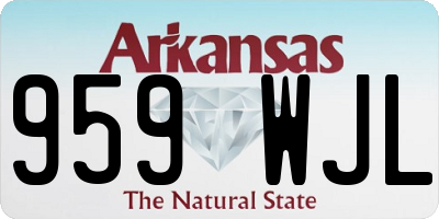 AR license plate 959WJL