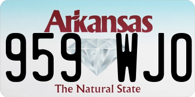AR license plate 959WJO