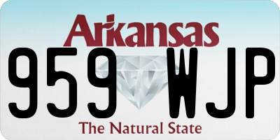 AR license plate 959WJP