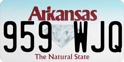 AR license plate 959WJQ
