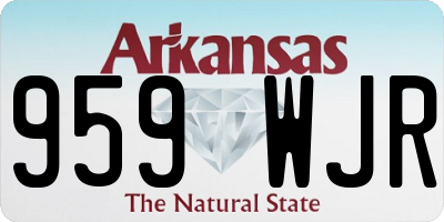 AR license plate 959WJR