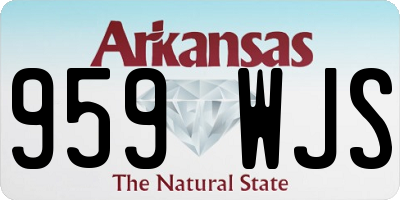AR license plate 959WJS