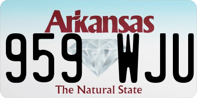 AR license plate 959WJU