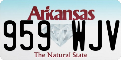 AR license plate 959WJV
