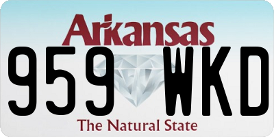 AR license plate 959WKD