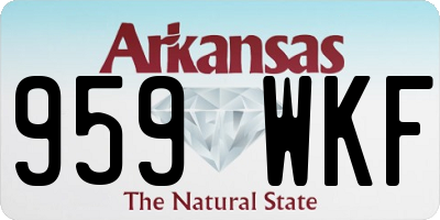 AR license plate 959WKF